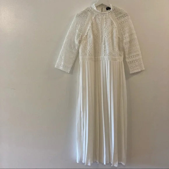 Little Mistress Dresses Asos Little Mistress Pleaded Lace